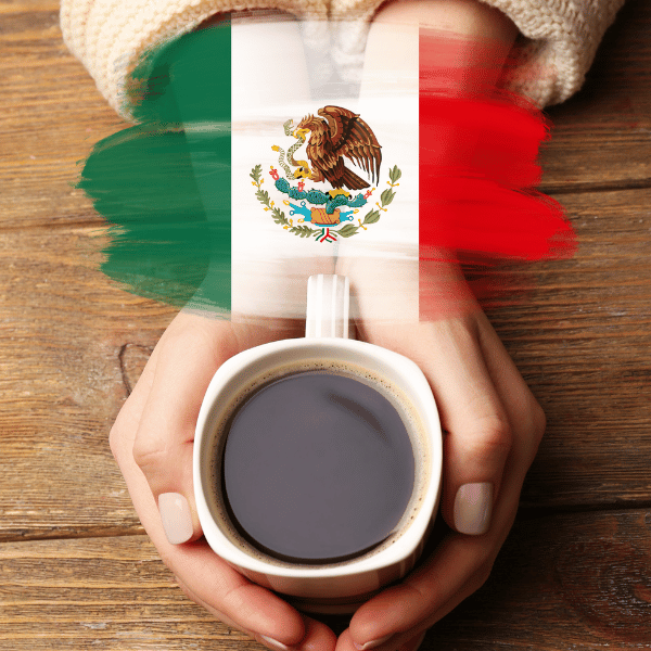 Cafe de origen Mexico ilustracion